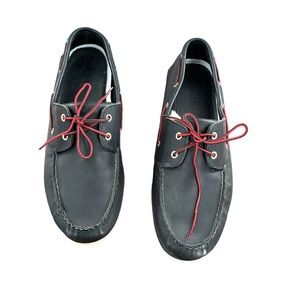 Timberland Classic Two-Eye Men's Leather Boat Shoes Size 13 Navy